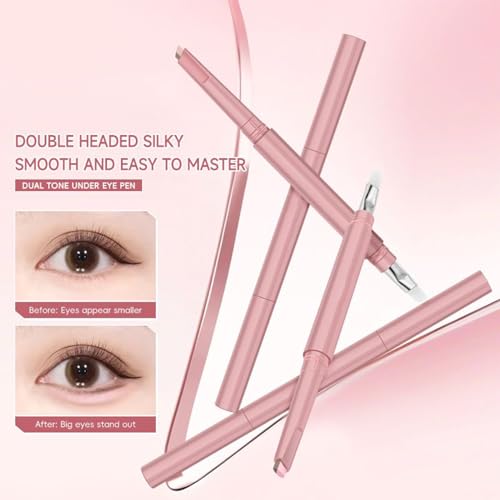 Brightener Pencil - Under Eye Liner for Makeup | Professional Cosmetics Tool with Highlight Function, Compact Silkworm Pen with Travel Use, Eye Pencil for Beauty Kit Indoor Outdoor – Image 3