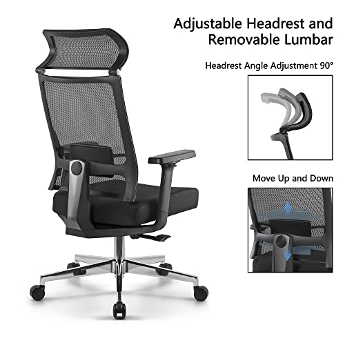 Ergonomic Office Chair High Back Adjustable Lumbar Support Mesh Office Chair #TOP2