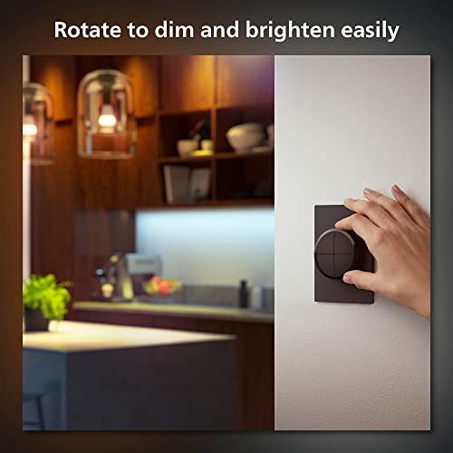 Philips Hue (1) Black Tap Dial Light Switch with (2) Smart 85W BR30 LED Bulb, White and Color Ambiance Color-Changing Light, 1200LM, E26 - Requires Bridge - Control with Hue App or Voice Assistant - image 8