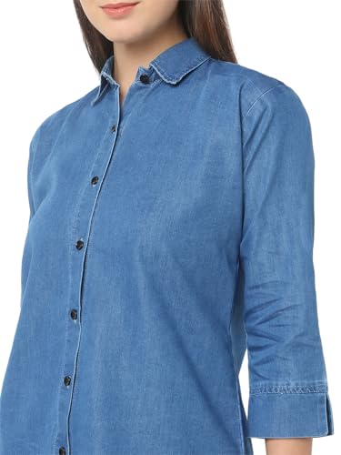 Image of Smarty Pants Women's Denim Formal Shirt.