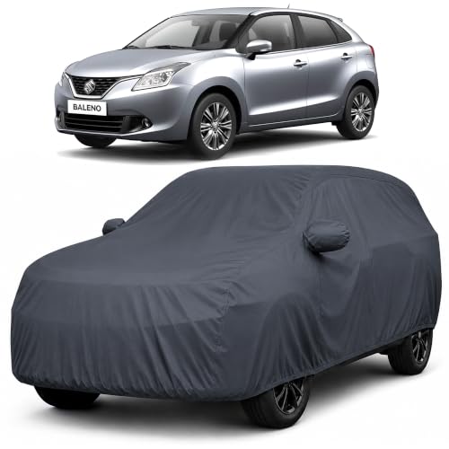 Image of Autofact Premium Car Cover for Baleno 2022-2026 | All Weather Waterproof Full Body Car Cover | Light-Weight Triple-Stitched Outdoor Shield with UV Protection, Dustproof & Heat-Resistant
