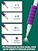 Minyii Diamond Painting Pen,Electric 3 Level Suction, for Setting AB Stones Without Wax, Diamond Accessories with Storage, for All Anyone who Loves Diamond Painting - Purple
