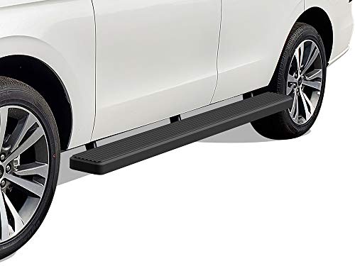 Estribos de acero inoxidable negro 6in para Ford Expedition miniatura 4
