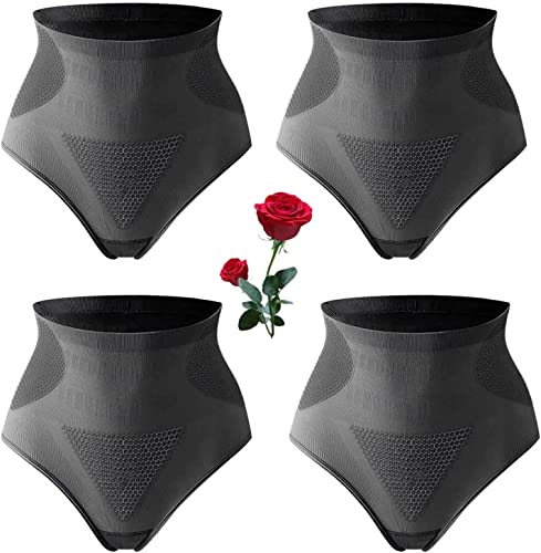 Lot de 4 slips en graphène nid d'abeille pour raffermir et façonner le corps (M, noir) Cover