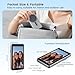 Gisotu Selfie Monitor Screen for iPhone 17 Series/Android,Magnetic Phone Vlog Selfie Screen with 1800mAh Battery&Bluetooth Remote,4K/1080P Wireless Back Camera Monitor for Live Stream/TikTok （Grey）