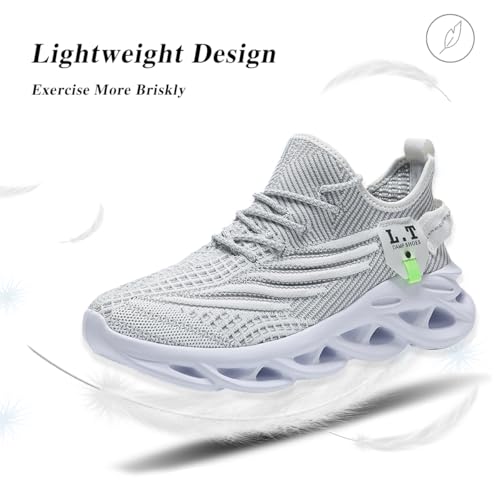Image of Mens Running Shoes Gym Slip on Sneakers Non Slip Walking Tennis Sports Work Athletic Workout Casual Lightweight Breathable Fashion