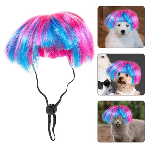 Peluca para perros y gatos Kisangel para disfraz miniatura 6