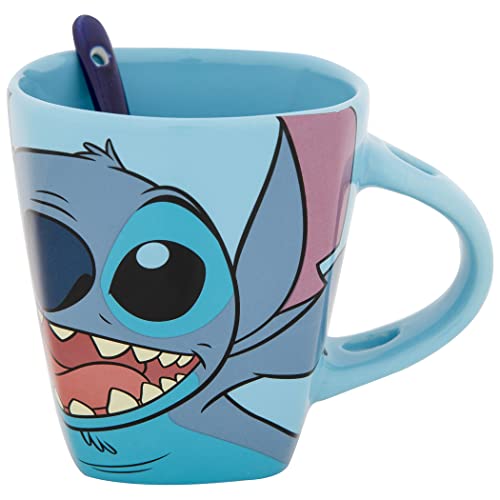 Taza Jerry Leigh Lilo & Stitch 11oz con cuchara miniatura 5