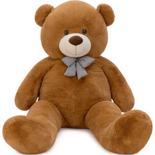 Image of MaoGoLan Giant Teddy Bear 7 Feet, Jumbo Plush Stuffed Animal, Dark Brown