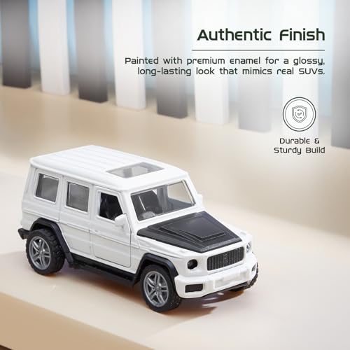 Image of Amazon Brand - Metal Die Cast 1:37 G Wag | White | Collectible & Durable