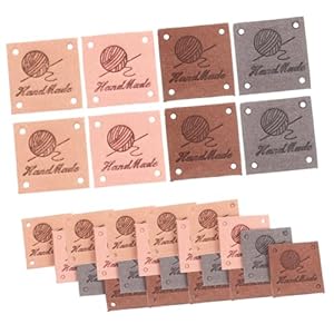 DOITOOL 40 Stück Handgemachte Lederetiketten Anhänger