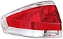 Evan-Fischer Tail Light Assembly Compatible with 2009-2011 Ford Focus with Chrome Insert Sedan - CAPA Driver Side