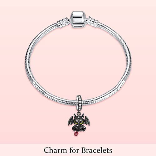 MITSOKU Happy Present Box Charms in 925 Sterling Silver with Red Enamel for Bracelets3