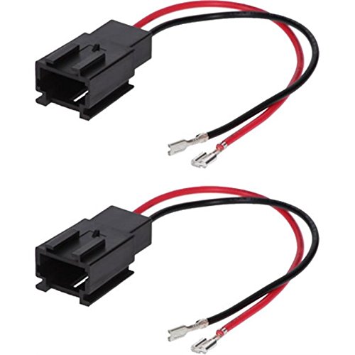 sound-way 2 Cables Adaptateurs Fiche pour Enceintes Haut-parleurs Compatible avec Citroën, Peugeot