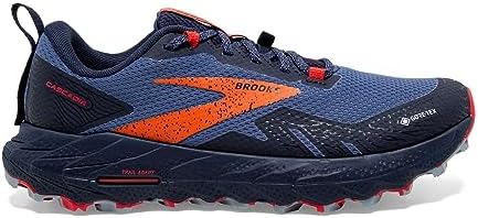 Brooks Women’s Cascadia 17 GTX Waterproof Trail Running Shoe - Navy/Bittersweet/Peacoat - 6 Medium | Image 1