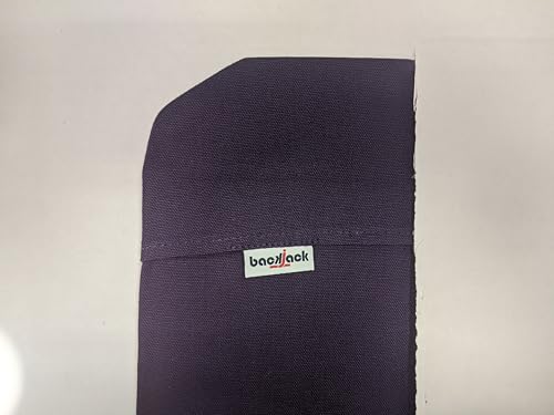 Image of Original BackJack-Made in THE USA- Purple Cotton Fabric Lightweight Floor Seating Chair for Gaming, Families, Parents, Daycare, Back Support, Reading, Yoga, Meditation, Dorm, School