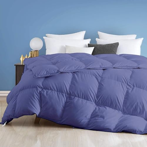 Image of Day Care - 600 GSM Hotel Quality-Down Alternative Microfiber Comforter for Heavy Winter King Size Comforter /Blanket /Rajai (92 inch x 106 inch Inches /228cm x 228cm) - Comforter King Size|Medium Blue