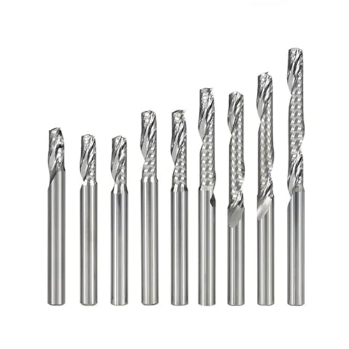 Fraise hélicoïdale en carbure de tungstène monobloc 6mm pour l'usinage de haute précision