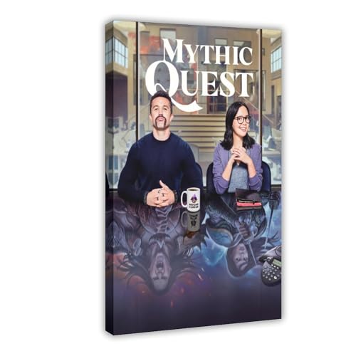 MAYLOVELY Mythic Quest TV-Serie-Poster, Leinwand-Poster, Schlafzimmer, Dekoration, Landschaft, Büro, Raumdekoration, Geschenk, 50 x 75 cm für 107,86 EUR bei amazon.de Bild: MAYLOVELY Mythic Quest TV-Serie-Poster, Leinwand-Poster, Schlafzimmer, Dekoration, Landschaft, Büro, Raumdekoration, Geschenk, 50 x 75 cm für 107,86 EUR bei amazon.de