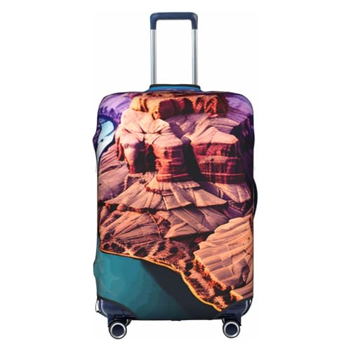 Housse de valise étanche protège bagage élastique S motif Grand Canyon blanc