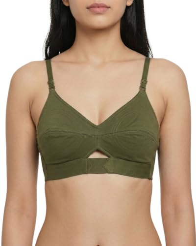 Image of Brida Kavya Xtra Soft Cotton Round Stitch Bra for Women | Full Coverage | Non-Padded | Wireless | Double Layer Support | Heavy Bust | Combo Pack | Colours May Vary