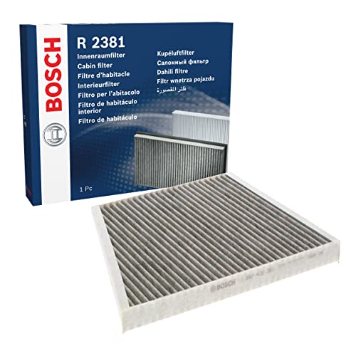 Bosch R2381 Aktivkohle Innenraumfilter - filtert Gerüche, Pollen und Staub - Ersatzfilter für bessere Luftqualität im Fahrzeuginnenraum