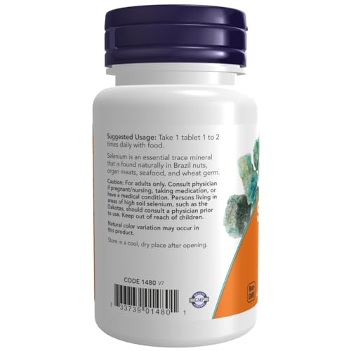 Vitamínicos, selenio capsulas Marca NOW (3)