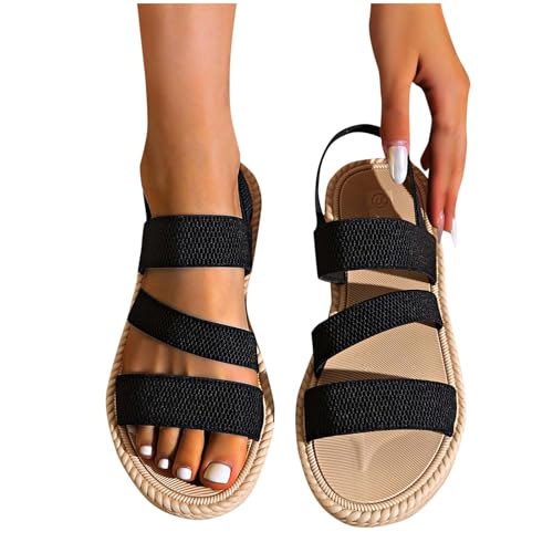 Sandales plates décontractées confortables à brides d'été