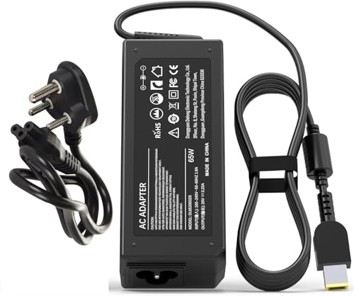Image of 65W Laptop Charger Compatible with Lenovo Thinkpad T460 T470 T470S T430 T440 T440S T440P T450 T460S T560 E440 E450 E550 E560 G50 G50-45 G50-70 Z50 Z50-70 AC Adapter Power Supply Cord Plug (LE 65W USB)