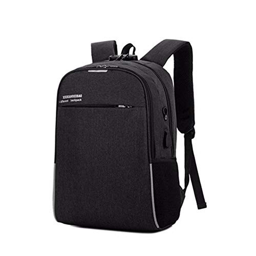 Mochila com cadeado Anti Furto Roubo Notebook com Cabo Usb Cadeado e Senha (PRETA)
