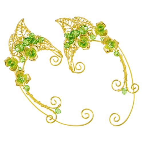 ARTIBETTER Pendientes de Oreja sin Perforación Estilo Vintage Dorado de Aleación, Cómodos para Mujeres en Bodas y Ocasiones Obsequios