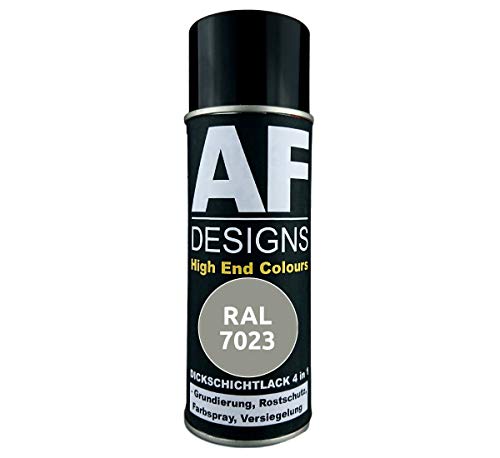 4 IN 1 Ral 7023 Gris Hormigón Dickschichtlack Laca Spray Lata de Aerosol
