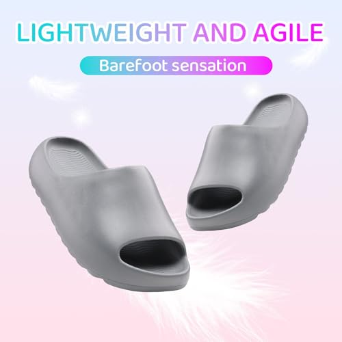 Image of Cloud Slides for Kids,Boys Girls Shower Slippers Bathroom Pool Sandals,Toddler Home House Open Toe Comfy Thick Sole Slippers,Summer Non-Slip Beach Shoes