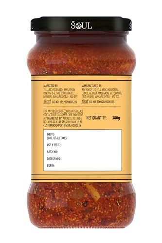 Image of Soul Mixed Pickle 380g - Flavorful Blend in Sunflower Oil