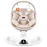 Baby Swing, Electric Infant Swing with Remote Control, 5 Speed Adjustable,...