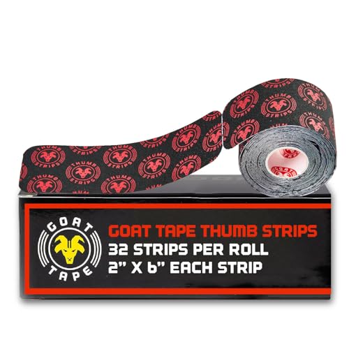 Thumb Strips Pre Cut Athletic Tape for Fingers - Black 2