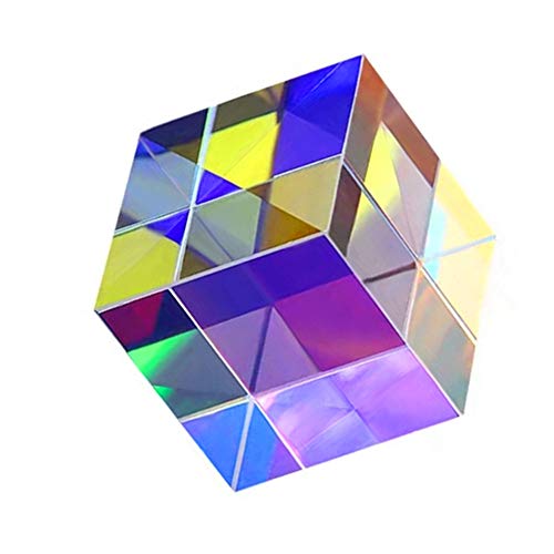 TWEET 25mm Optical Glass Prism, Color Combination Prism, for Optical Spectrum Education, Outdoor Shooting Pictures, Camera Filters,Valentine's Gifts, Decorative Arts, Gifts 25mm(0.98