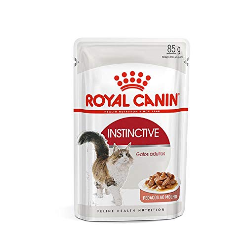 Royal Canin Sachê Instinctive Ração Úmida para Gatos Adultos, 85g