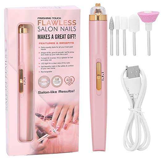 MRQUEE Electric Nail Set Manicure Set 5 in 1 Electric Manicure Machine Nail Drill Mill for Manicure Grooming Kit Polisher Remover Gel Polish Clean Smooth Care Handle Tool