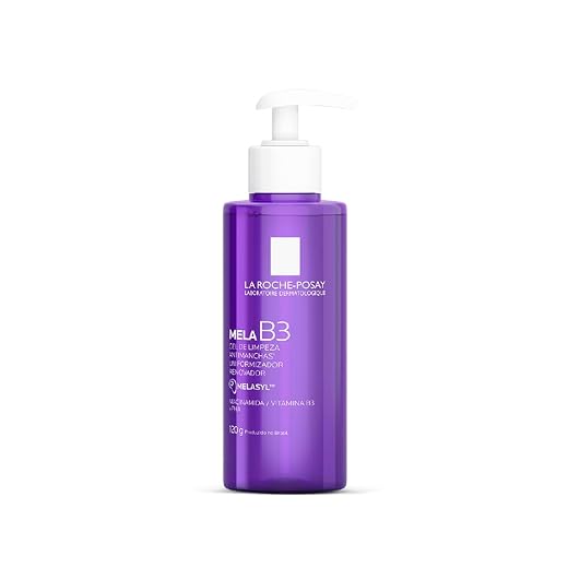 La Roche-Posay Mela B3 Gel de Limpeza Facial Antimanchas Uniformizador com Melasyl, Niacinamida e PHA, Limpa Profundamente e Uniformiza o Tom da Pele, 120g