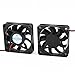 Ruilogod DC 12 V 60mm X 15mm 9 Blade Computer PC CPU Cooling Wentylator Czarny 2 sztuk