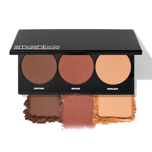 Smashbox Halo Sculpt + Glow Face Palette | Vitamin E, Long Lasting, Contour + Highlighter, 0.55 oz.