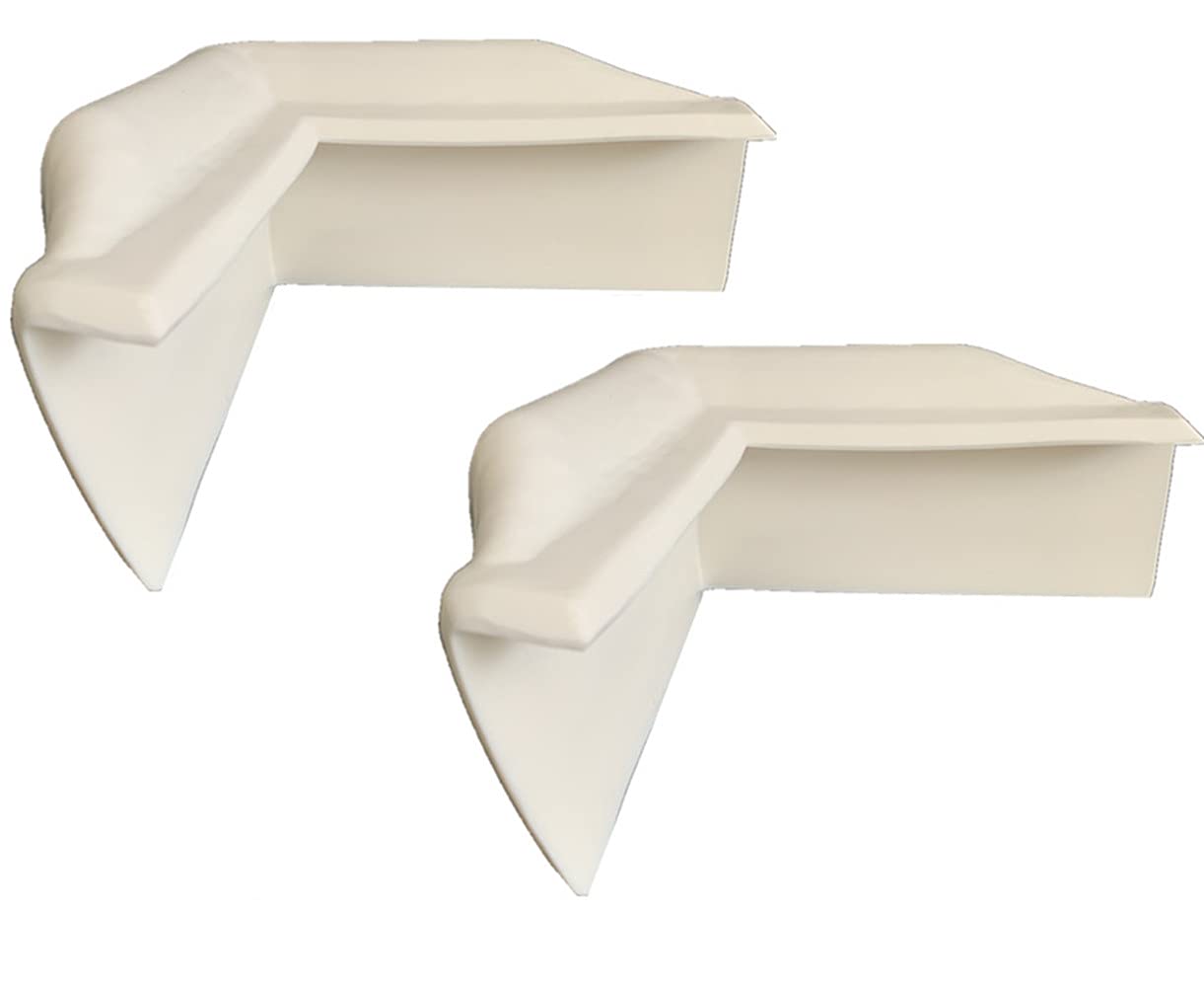 FCOUIID 90 Degree Vinyl Dock Corner Bumper - Dock Corner Guard for Marine Boat, 9" L x 9" W x 5" H, 2 Pcs