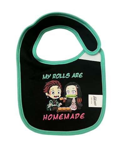 Image of Anime Baby Bibs, 1PC Cotton Baby Bibs for Drooling and Teething, Unisex Baby Drool Bib for Boys Girls, Gift for Anime Lovers