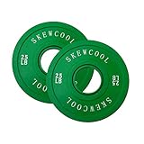 SKEWCOOL Fractional Olympic Plates Pair of 2.5 LB Rubber Coated Fractional Change Plates 2-inch...