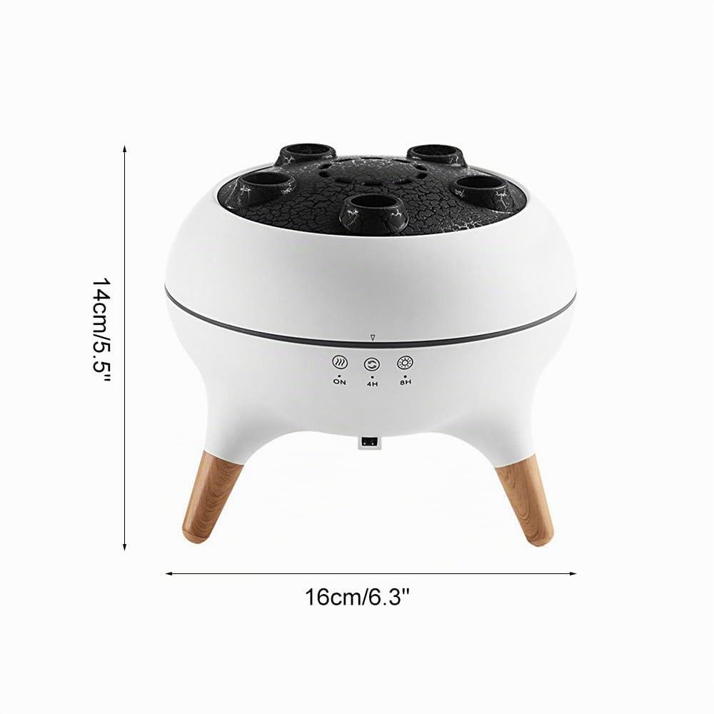 Umidificatore Vulcano, Diffusore di Aromi da 250 ml, Umidificatori Volcano di Fiamma con Nebbia di Medusa, Timer 4 h/8 h, 2 Modalità di Nebbia con Luci LED Colorate e Telecomando per Casa Ufficio