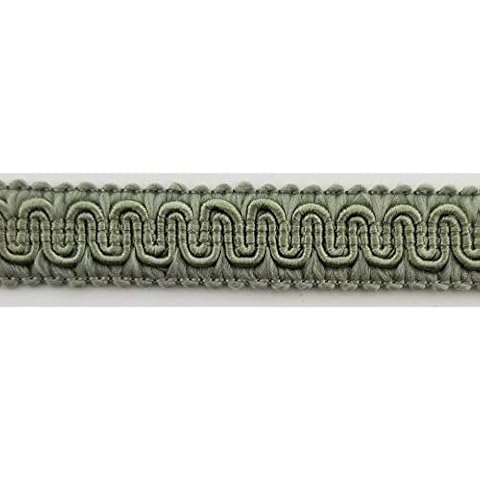 1/2" Scroll Braid Gimp w/Backing - 12 Continuous Yards - Many Color Options! (Sage) Cover