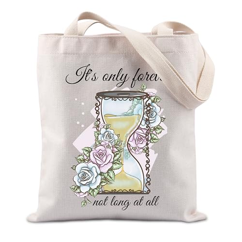 Sac fourre-tout horloge de sable It's Only Forever cadeau original pour les amateurs d'art