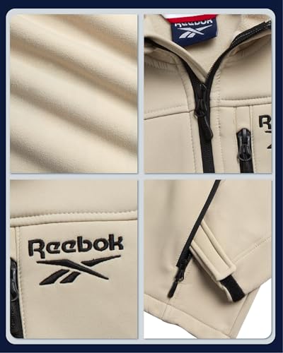 Reebok Boys Softshell Jacket - Polar Fleece Lined Wind & Water Resistant Hooded Winter Coat - Casual Outerwear for Boys3