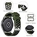 Lerobo Compatible with Samsung Galaxy Watch Band 46mm/Gear S3 Frontier Classic Watch Bands/Galaxy Watch 3 Bands 45mm 22mm Watch Band Soft Silicone Bands Bracelet Sports Strap Men Women Green Black
